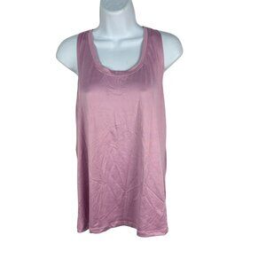 Athletic Works Pink Racerback Tank Top M (8-10) Polyester & Spandex